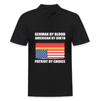 Américain Allemand - Polo Homme - noir - Devant - Kai (181cm)