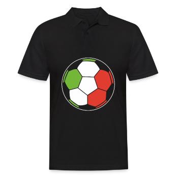 Italien Fußball - Männer Poloshirt - Schwarz - Vorne - Kai (181cm)