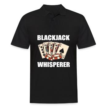 Blackjack Black Jack Casino Glücksspiel - Männer Poloshirt - Schwarz - Vorne - Kai (181cm)