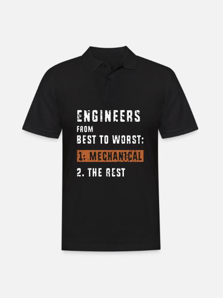 Mechanical Engineer - Men's Polo Shirt - black