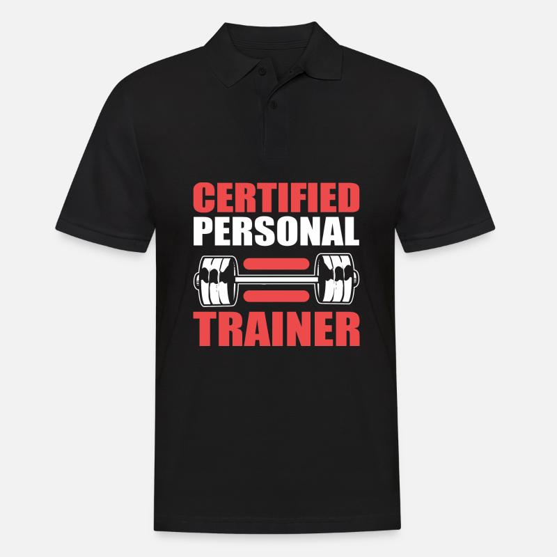 Fitness - Männer Poloshirt - Schwarz