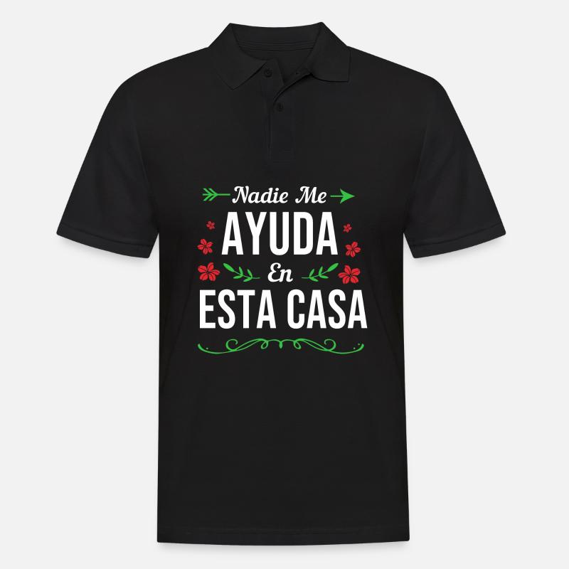 Latina Mutter Latino - Männer Poloshirt - Schwarz