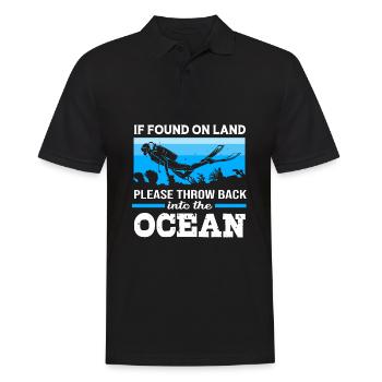 Dive - Men's Polo Shirt - black - Front - Kai (181cm)