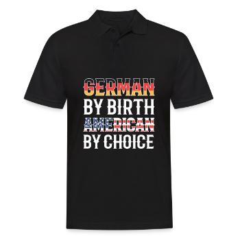 Américain Allemand - Polo Homme - noir - Devant - Kai (181cm)