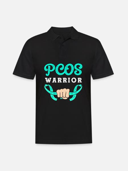 Pcos Awareness - Men's Polo Shirt - black
