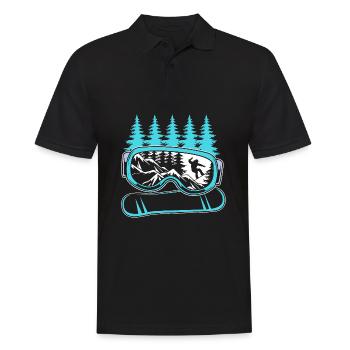 Snowboard Snowboard Vacances snowboard Snowboarders - Polo Homme - noir - Devant - Kai (181cm)