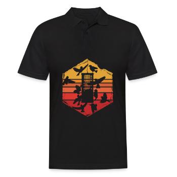 alimentation des oiseaux - Polo Homme - noir - Devant - Kai (181cm)