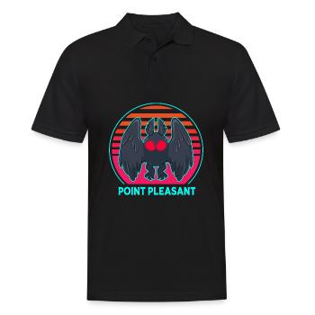 Mothman - Men's Polo Shirt - black - Front - Kai (181cm)