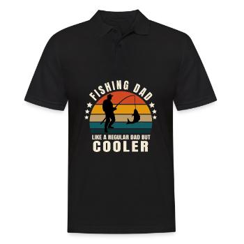 Fishing dad - Men's Polo Shirt - black - Front - Kai (181cm)