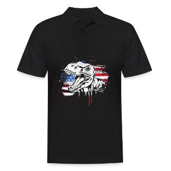 4 juillet Couleurs nationales Fête nationale des États-Unis - Polo Homme - noir - Devant - Kai (181cm)