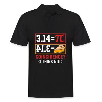 Mathematics - Men's Polo Shirt - black - Front - Kai (181cm)