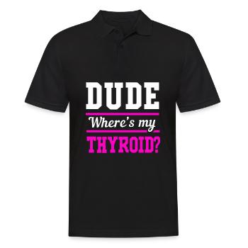 Thyroid cancer Thyroid cancer - Men's Polo Shirt - black - Front - Kai (181cm)
