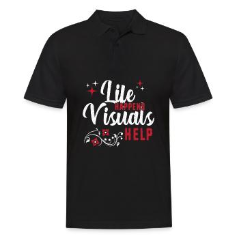 Behavioral Therapy, Behavior Therapy - Men's Polo Shirt - black - Front - Kai (181cm)