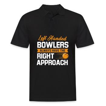 Bowlen Bowler Bowling Kegel Bowlingkugel - Männer Poloshirt - Schwarz - Vorne - Kai (181cm)