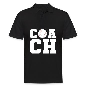 Softball Joueur Softball Entraîneur - Polo Homme - noir - Devant - Kai (181cm)