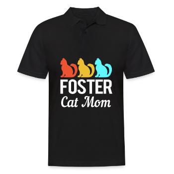 Katzenrettung Tierrechte Tierrettung Tierheim - Männer Poloshirt - Schwarz - Vorne - Kai (181cm)