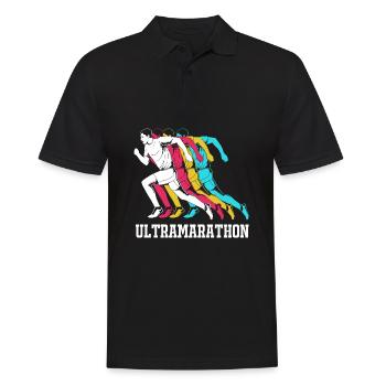 Trailrunning - Männer Poloshirt - Schwarz - Vorne - Kai (181cm)
