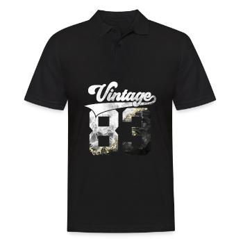 43E ANNIVERSAIRE MILLÉSIME 1983 - Polo Homme - noir - Devant - Kai (181cm)