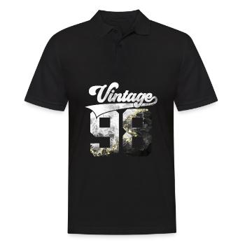 28TH BIRTHDAY VINTAGE 1998 - Men's Polo Shirt - black - Front - Kai (181cm)