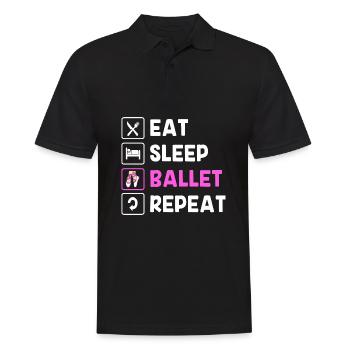 Ballet Ballet Dancer - Men's Polo Shirt - black - Front - Kai (181cm)