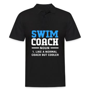 Natation Nageurs Piscine Moniteurs de natation - Polo Homme - noir - Devant - Kai (181cm)