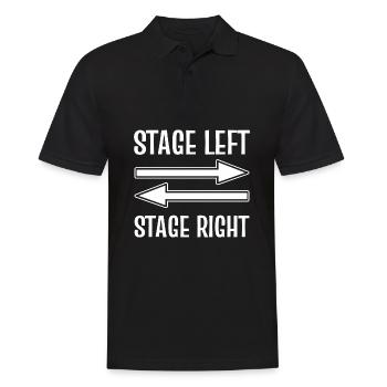 Theatre - Men's Polo Shirt - black - Front - Kai (181cm)