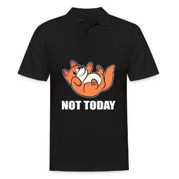 Chien Corgi - Polo Homme - noir - Devant - Kai (181cm)