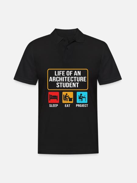 Architect Architecture - Men's Polo Shirt - black