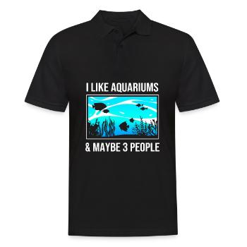 Aquariophile d’aquarium - Polo Homme - noir - Devant - Kai (181cm)