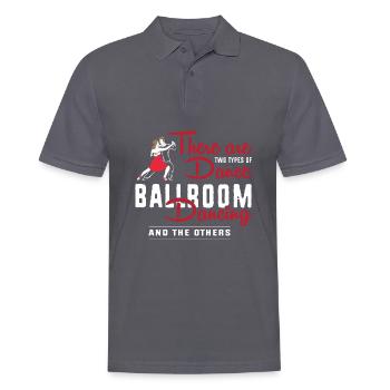 Waltz Couple Dance - Men's Polo Shirt - charcoal grey - Front - Nico (186cm)