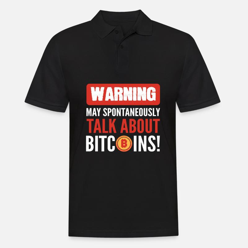 Bitcoin - Männer Poloshirt - Schwarz