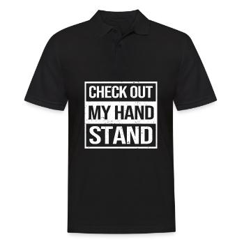 Gymnastics - Men's Polo Shirt - black - Front - Kai (181cm)
