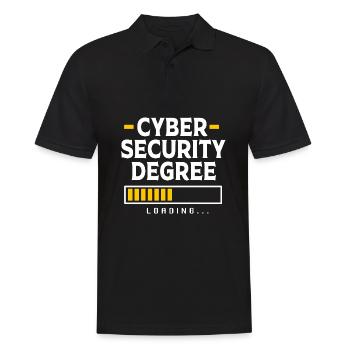 Cybersecurity Cyber Programmierer Hacker - Männer Poloshirt - Schwarz - Vorne - Kai (181cm)
