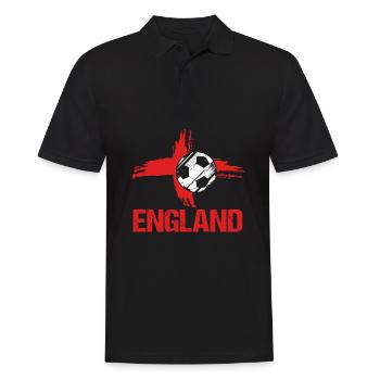 England Football - Men's Polo Shirt - black - Front - Kai (181cm)