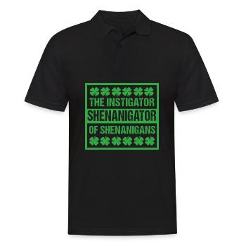 Shenanigan - Men's Polo Shirt - black - Front - Kai (181cm)