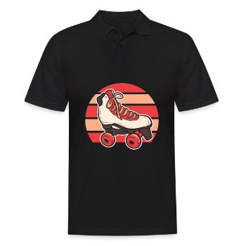 Roller Skating Roller Skates Inline Skates - Men's Polo Shirt - black - Front - Kai (181cm)