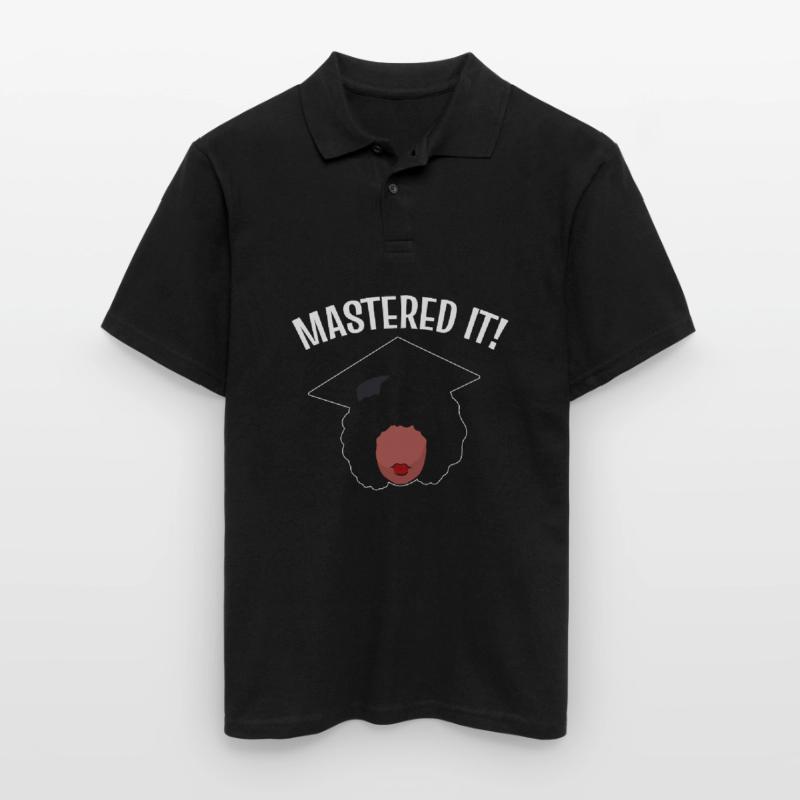 Master Studium Abschlussfeier Männer Poloshirt