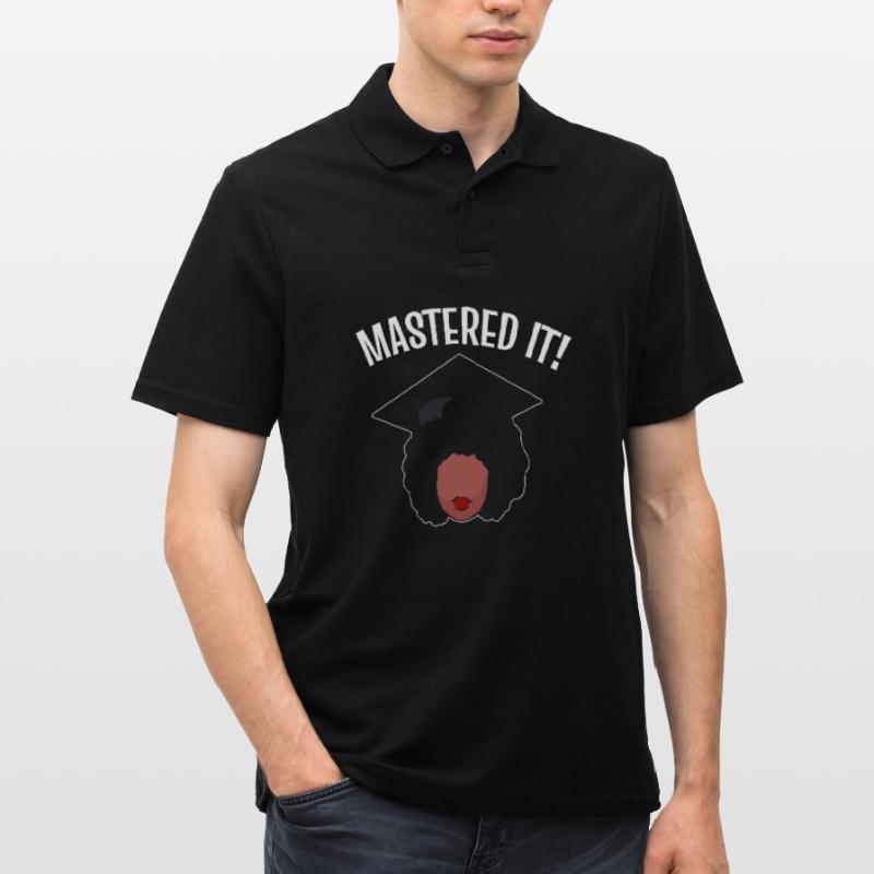 Master Studium Abschlussfeier Männer Poloshirt