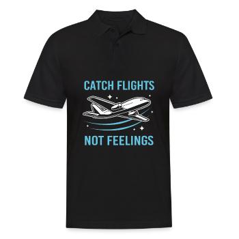 Pilot Airplane - Men's Polo Shirt - black - Front - Kai (181cm)