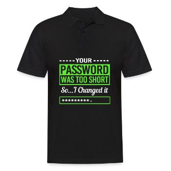 Cyber programmeur cybersécurité Hacker - Polo Homme - noir - Devant - Kai (181cm)
