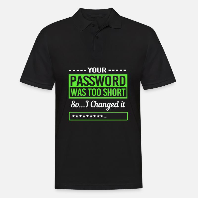 Cybersecurity Cyber Programmer Hacker - Men's Polo Shirt - black