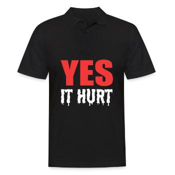 Broken leg - Men's Polo Shirt - black - Front - Kai (181cm)