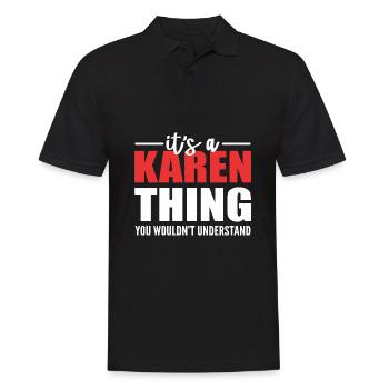 Karen - Polo Homme - noir - Devant - Kai (181cm)