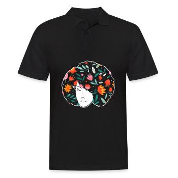 Afro Latina - Polo Homme - noir - Devant - Kai (181cm)