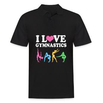 Gymnasts Athletics Gymnastics - Men's Polo Shirt - black - Front - Kai (181cm)
