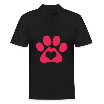 Hund Rettung Tierrechte Tierrettung Tierheim - Männer Poloshirt - Schwarz - Vorne - Kai (181cm)