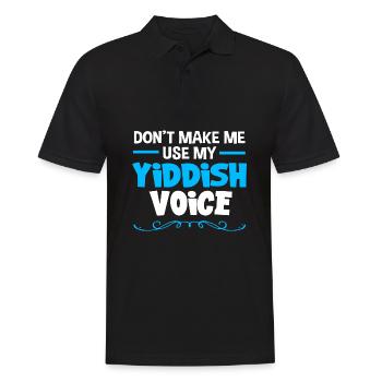 Hanukkah - Men's Polo Shirt - black - Front - Kai (181cm)