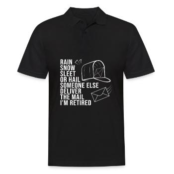 Postman - Men's Polo Shirt - black - Front - Kai (181cm)