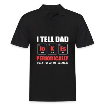 Dad Joke Father's Day Funny Sayings - Men's Polo Shirt - black - Front - Kai (181cm)