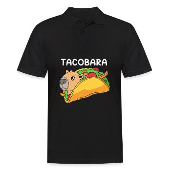 Capybara Taco - Männer Poloshirt - Schwarz - Vorne - Kai (181cm)